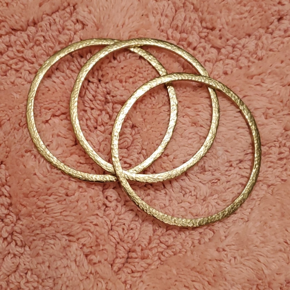 Silpada K&R Brass Bracelet Trilogy